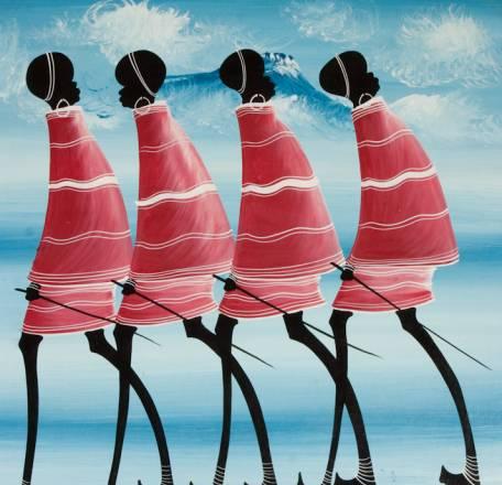 Африканская живопись тингатинга Москва