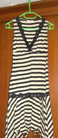 Летнее платье с черным кружевом Москва