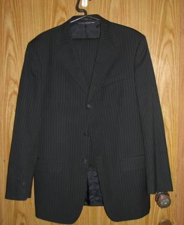 Классический черный костюм в полоску "Gepar" Москва