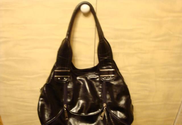 Сумка лакированная черная,новая Москва