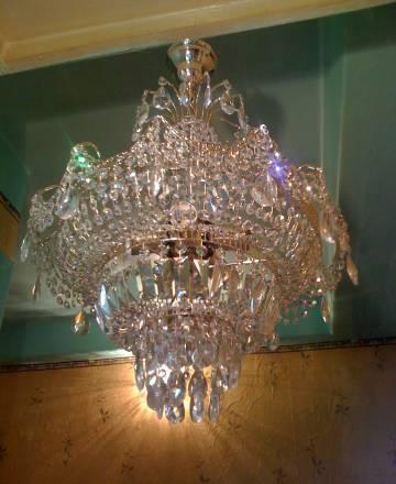 Новая хрустальная люстра на 5 ламп  " Натали" Санкт-Петербург