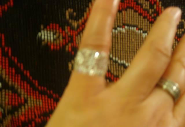 Кольцо серебро стильное новое ажурное р.17 Санкт-Петербург