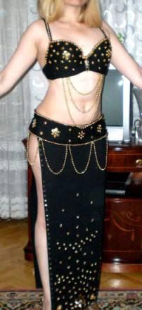 Черный костюм для танца живота Москва