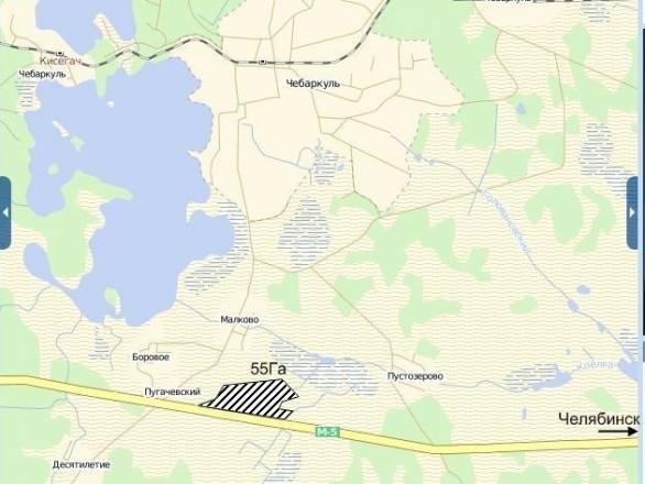 Участок земли Челябинск 55 Га 7 млн. руб Челябинск