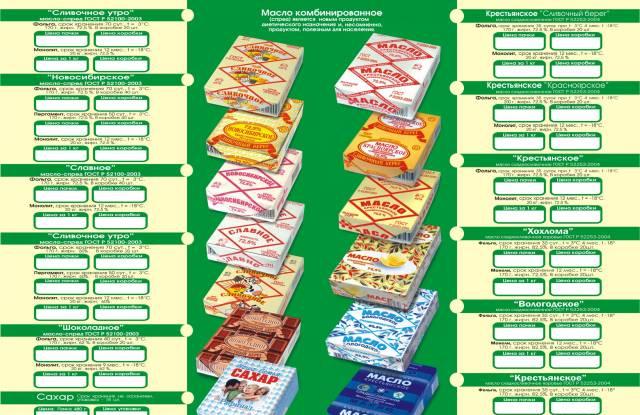 Масло сливочное Омск