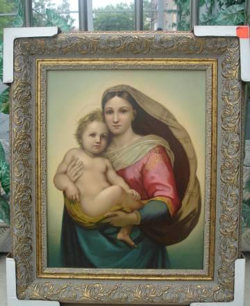 Репродукция в дорогой широкой раме Москва