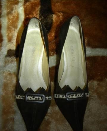 Тёмно коричневые туфли Москва