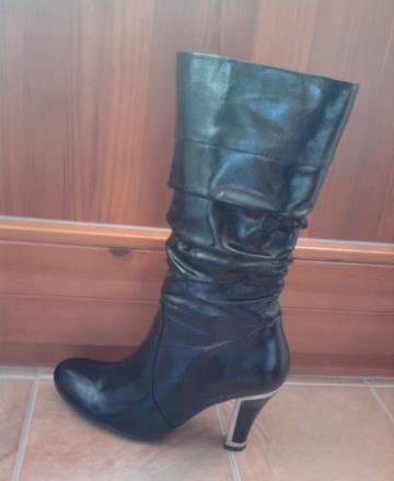 Плусапожки кожаные черные лак, новые Санкт-Петербург