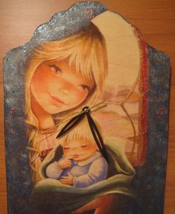 Часы настенные "Нежность".Новые.Ручная работа Москва