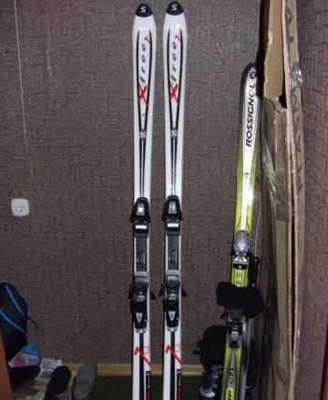 Горные лыжи salomon+крепления+ботинки+палки Москва