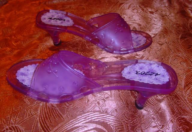 Новые пляжные туфли на каблучке, резиновые Москва