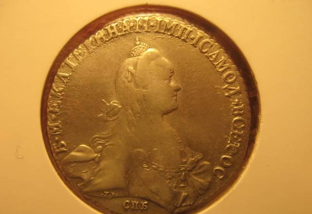Рубль 1769 года XF спб-TI-CA Москва