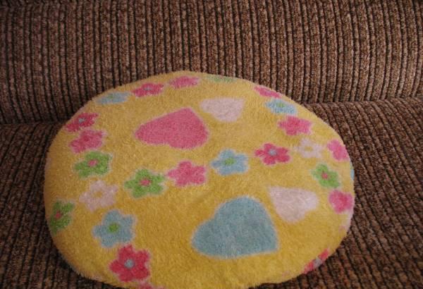 Подушка детская круглая,цвет жёлтый Челябинск