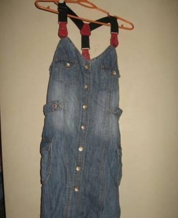 Новый джинсовый сарафан, р-р S Москва