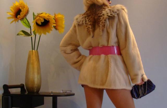 Эксклюзивная норковая шуба с рысью. Италия Москва