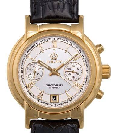 Муж. массивные золотые хронографы Полёт Москва