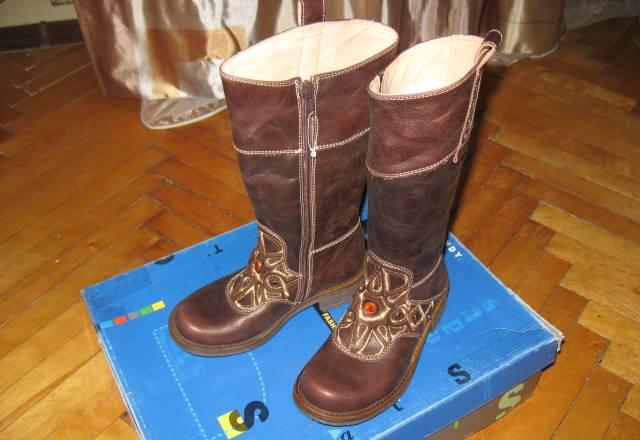 Новые кожаные весенние сапоги nats р.32 Москва