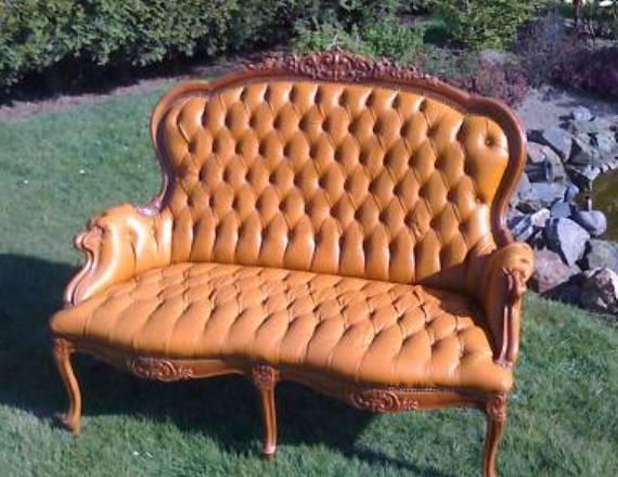Софа,стиль Барокко,орех,кожа,19в.Франция Москва