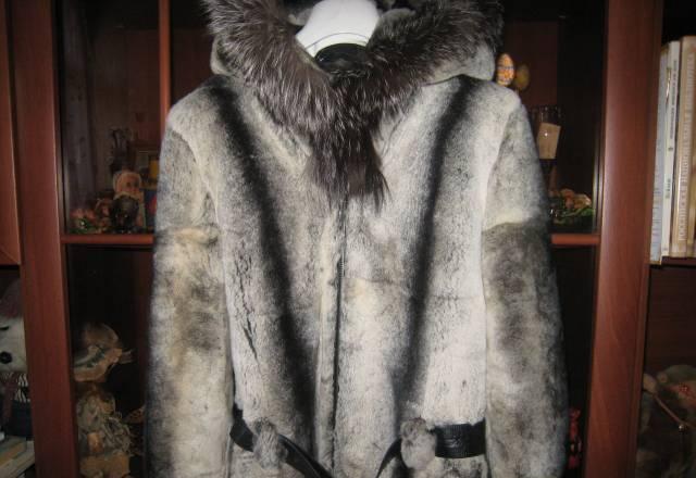 Новый полушубок шиншилла-рекс из Италии Санкт-Петербург