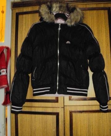 Пуховик женский(чёрный цвет),двухсторонний Санкт-Петербург