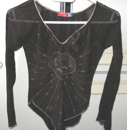 Стильная эффектная кофточка с прозрачными рукавами Москва