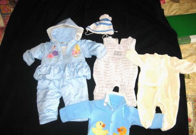 Пакет вещей 0-4 месяца + балдахин на кроватку Москва