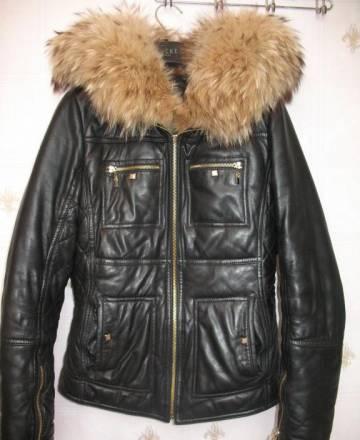 Куртка зимняя кожанная Москва