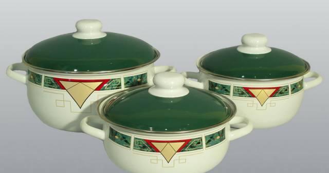 Кастрюли, баки, ведра, набор кастрюль эмаль Москва