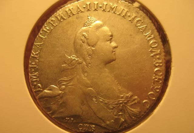 Рубль 1772 года спб-TI-ЯЧ Москва