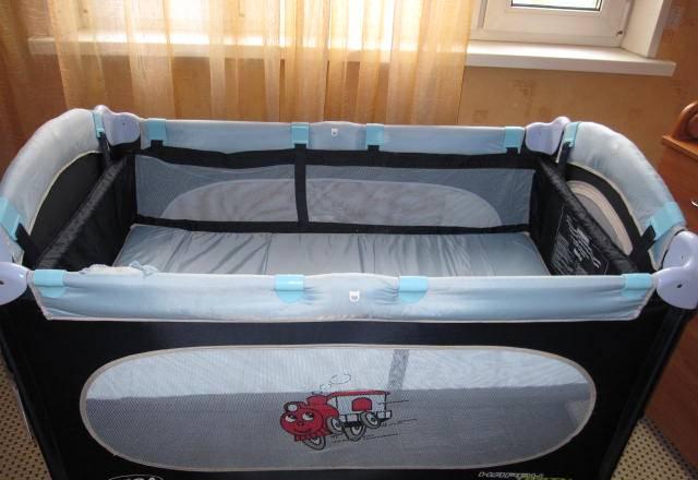 Манеж-кровать Seca Happy Train в отличном состояни Москва