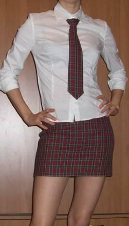 костюм школьницы ШОТЛАНДКА юбка + галстук Москва