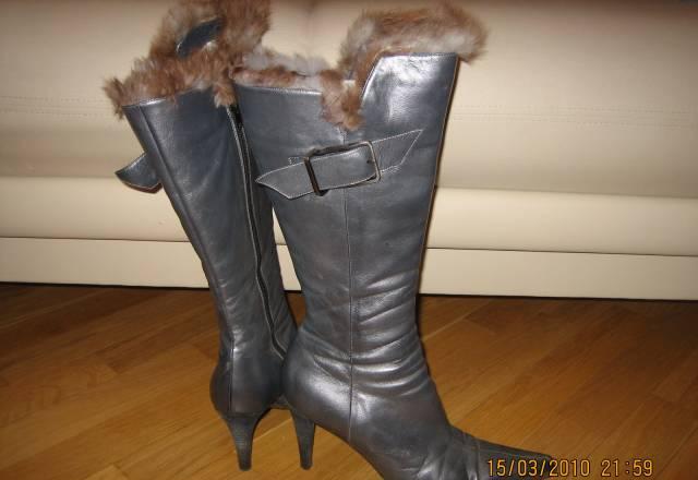 Сапоги зимние фирмы BB на кролике и отделка сверху Москва