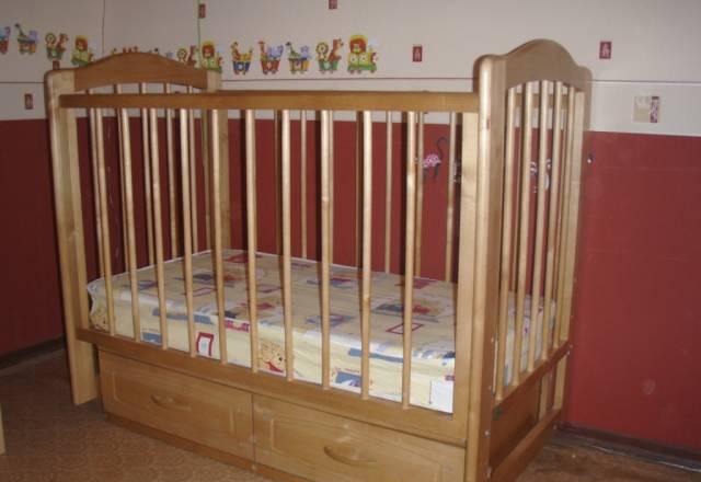 Кроватка маятник с ящиками (можга) Электросталь