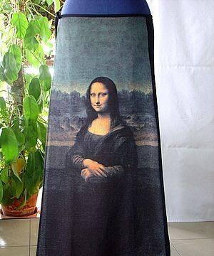 Распродажа. юбка. живопись на одежде. Да Винчи Москва