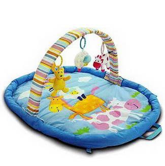 Развивающий коврик веселые зверята Lullababy Москва