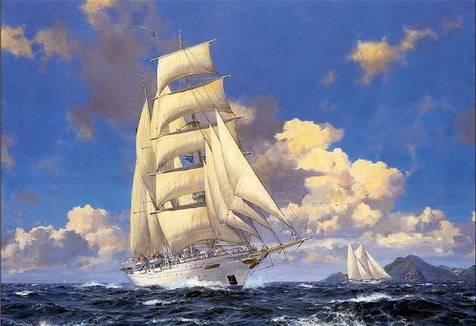 Картина "Корвет" (Веливок Сергей) 600х800 мм Москва