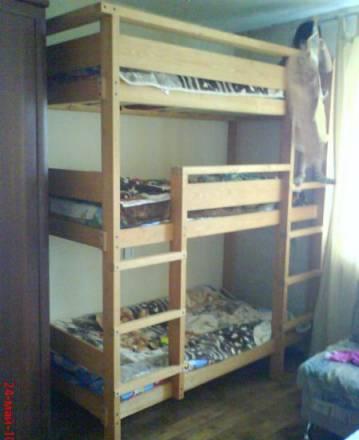 Трехъярусная кровать на заказ Москва