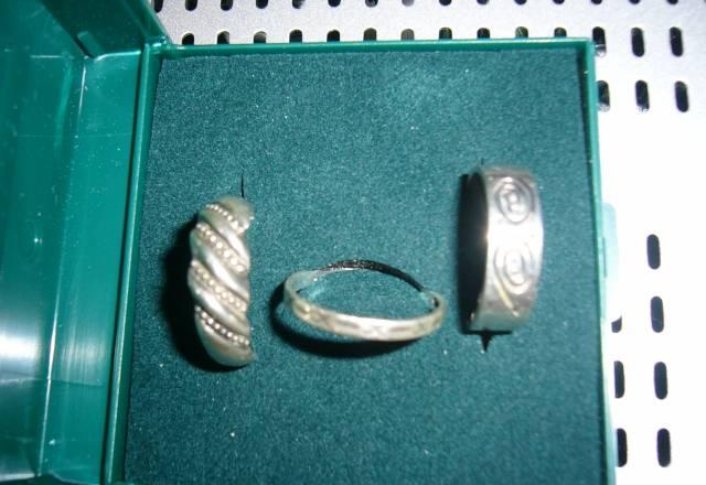 Колечки и цепочка  из серебра 925 пр Москва