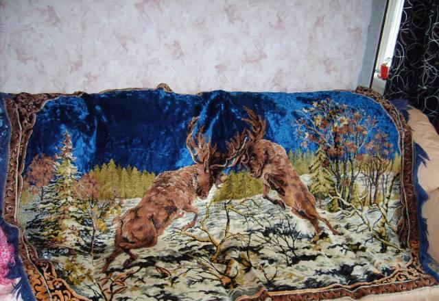 Ковер плюшевый Германия Олени 50-года Москва