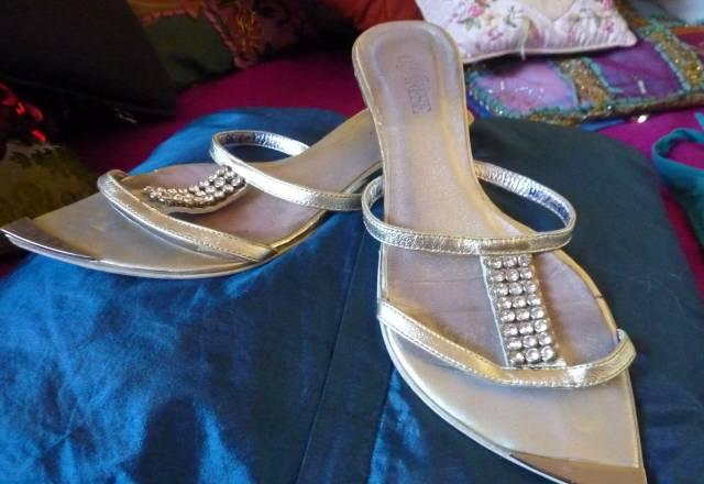 Сабо серебряные натуральная кожа италия р 38 Москва