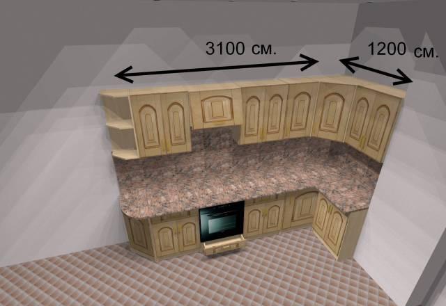 Кухни 3100 х 1200. Сравните цены Москва