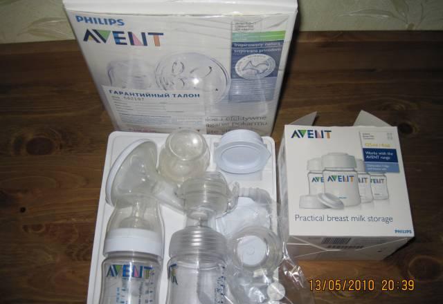 Молокоотсос avent isis+контейнеры avent Москва