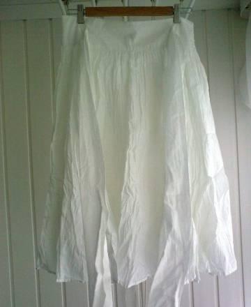 Белая х/б юбка на 46-48р-р Москва
