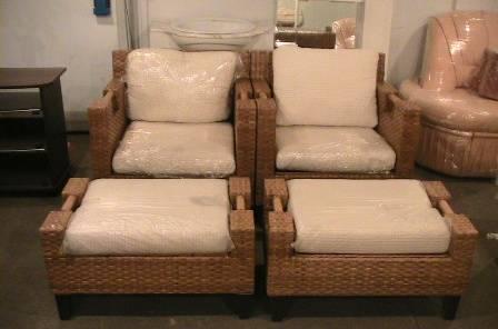 Комплект Самоа 2 кресла+ 2 пуфа Москва