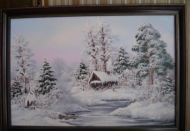 Картина  60x40см. (Холст, масло) Москва