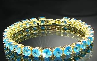 Браслет с голубыми сапфирами Москва