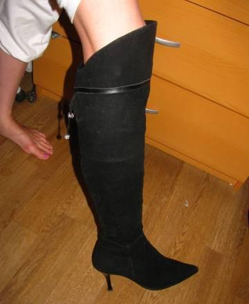 Сапоги замша, р-р 40 Москва