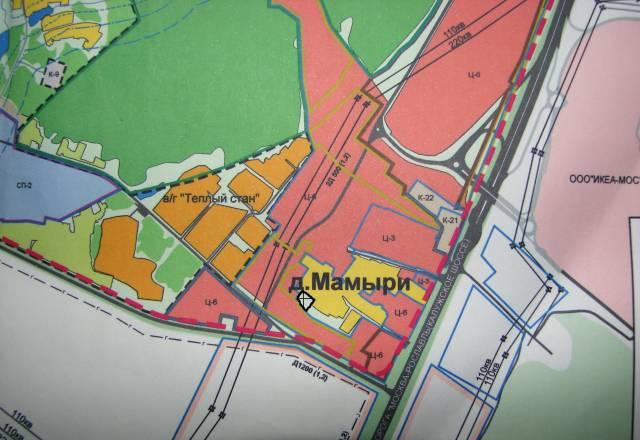 Участок рядом со строительным рынком "Мельница" Москва