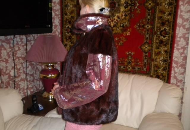 Шуба норковая с кожей Москва