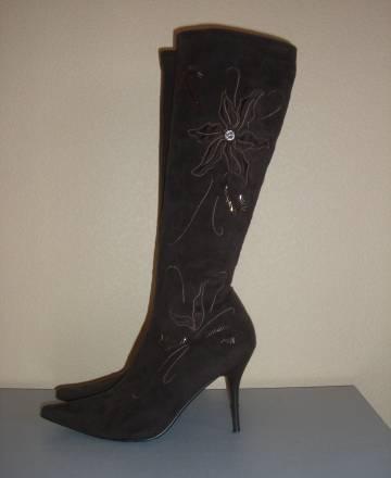 Сапоги-чулки новые черные/коричневые Москва